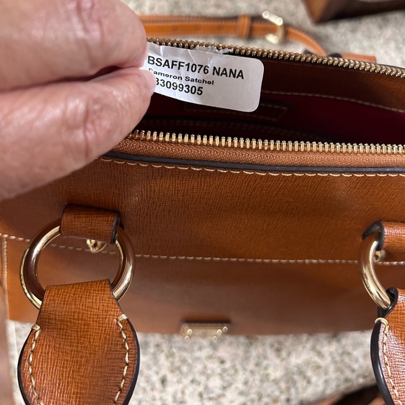 Dooney & Bourke Saffiano Cameron Satchel - Picture 3 of 5